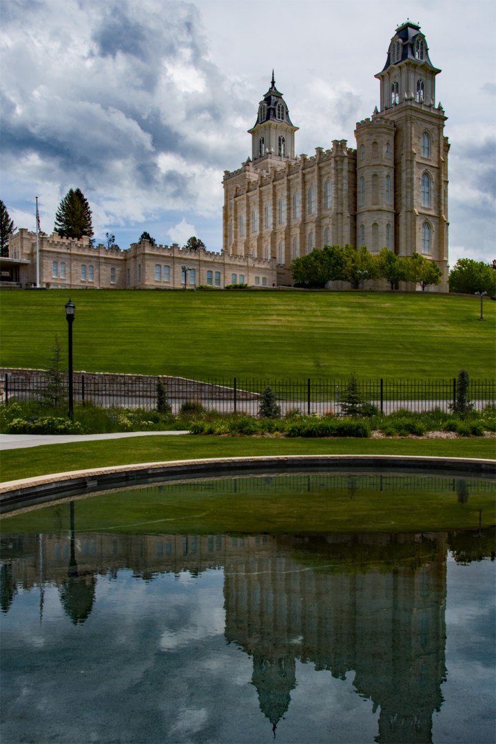 Manti Temple Reflection wp